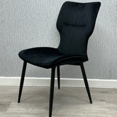 Windsor Velvet Chair - Black