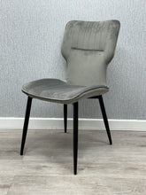 Windsor Velvet Chairs- Grey