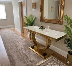 Arianna Gold Console Table Range