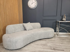 Miami Silver Grey 3 Seater Sofa