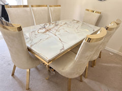 Kata Gold Arial With Cream Gold Miami Chairs