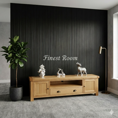 Premium - Wave Style PVC Wall Panels – Midnight Black