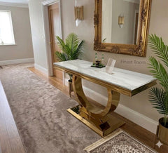 Arianna Gold Console Table Range