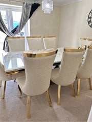 Kata Gold Arial With Cream Gold Miami Chairs