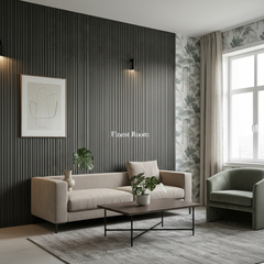 Wave Style PVC Wall Panels – Graphite Grey