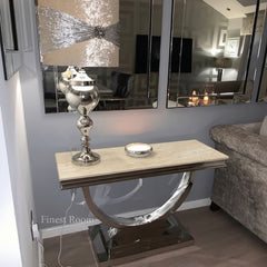 Ariana Chrome Console Tables Range