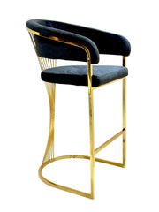 Prado Black Gold Barstools