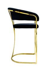 Prado Black Gold Barstools