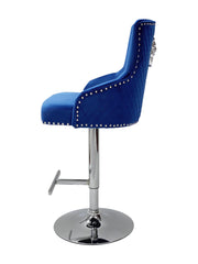 Majestic Bar Stools- Crushed Velvet, Silver, HQ Silver, Navy, Dark Grey, Mink, Black