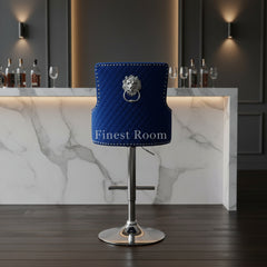 Majestic Bar Stools- Crushed Velvet, Silver, HQ Silver, Navy, Dark Grey, Mink, Black
