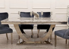 Arial Chrome Dining Table Range