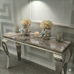 Louis Chrome Console Table Range