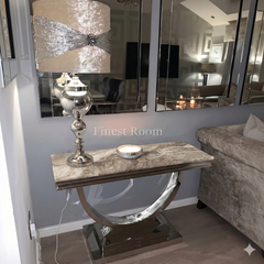 Ariana Chrome Console Tables Range