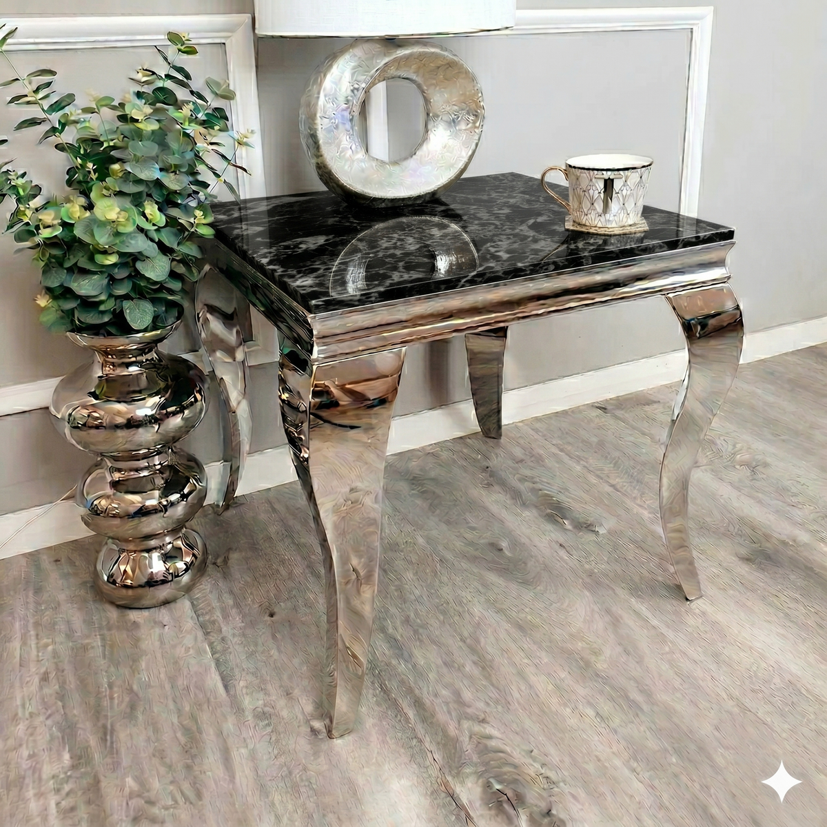 Louis Chrome Side Tables Range