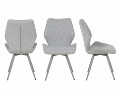 2 x Cambridge Dining Chairs- Beige/Grey