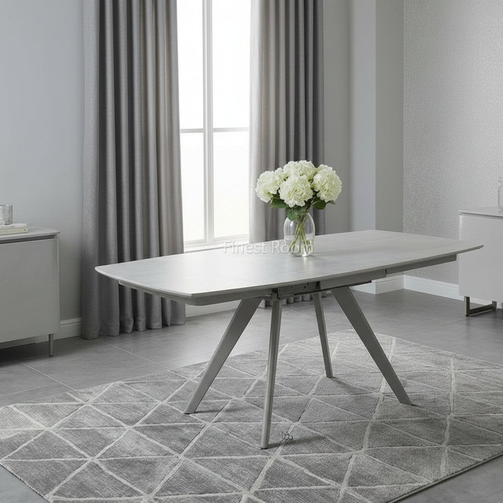 Cambridge Grey Sintered Stone Extendable Table