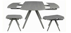 Cambridge Grey Sintered Stone Extendable Table With Cambridge Grey Chairs