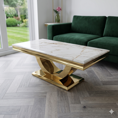Arial Gold Coffee Tables
