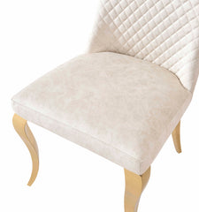 Roxby Cream Gold Dining Chair