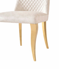 Roxby Cream Gold Dining Chair