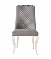 Roxby Grey and Chrome Dining Chair