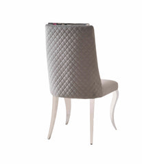 Roxby Grey and Chrome Dining Chair