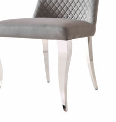 Roxby Grey and Chrome Dining Chair