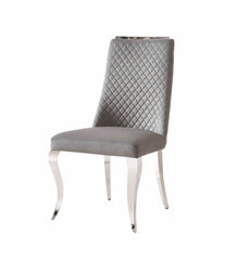 Roxby Grey and Chrome Dining Chair