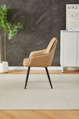 2 x Palermo PU Leather Dining Chairs- Black, Grey, Beige