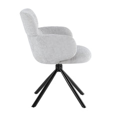 2 x Tuscany 360 Swivel Chairs- Beige/Grey