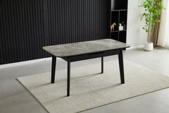 Arizona Extending Grey Ceramic Dining Table