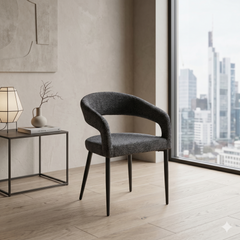 2 x Olympia Dining Chairs- Beige/Grey