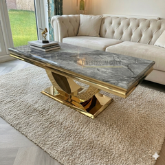 Arial Gold Coffee Tables