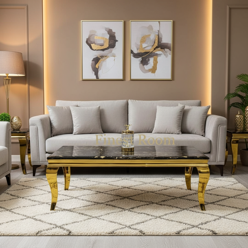 Louis Gold Coffee Tables Range