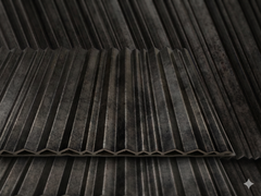 Wave Style PVC Wall Panels – Graphite Grey