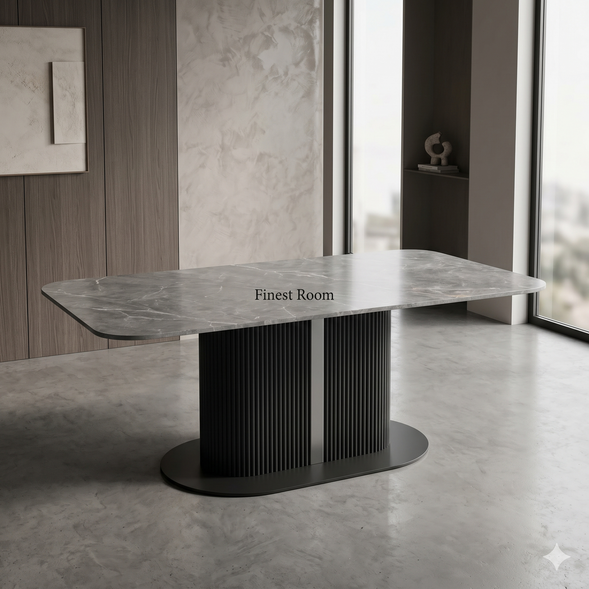 Sydney Grey Ceramic Dining Table