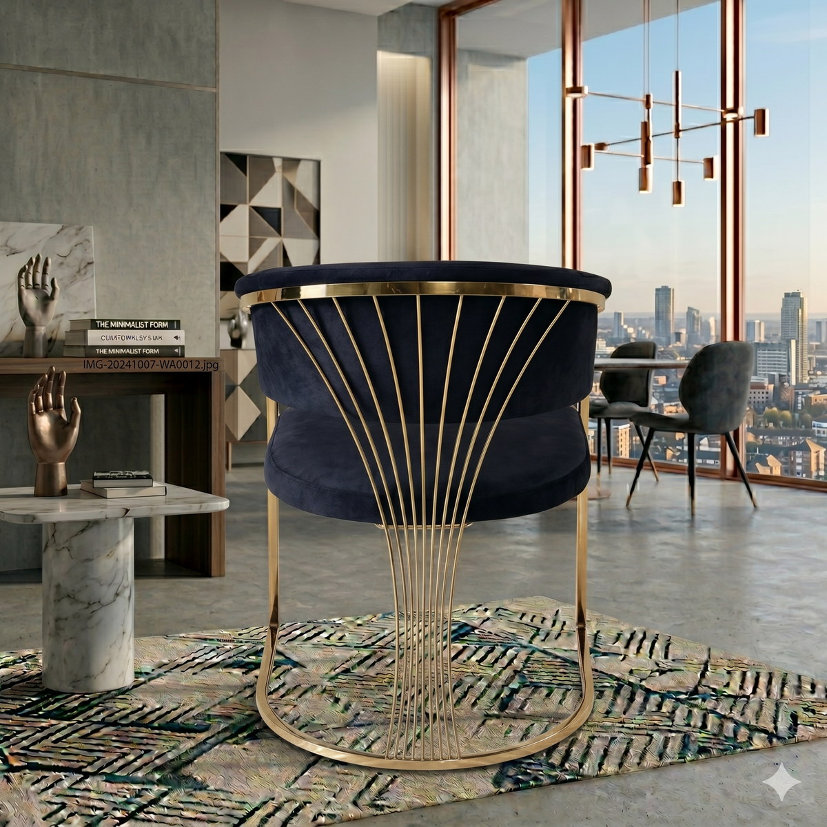 Prado Dining Chairs- Black Gold