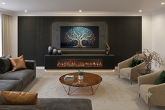 Wave Style PVC Wall Panels – Graphite Grey
