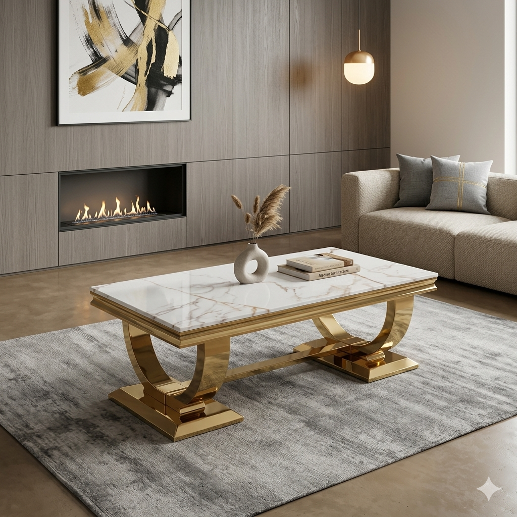 Ariana Gold Coffee Tables Range