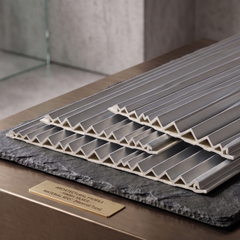 Wave Style PVC Wall Panels – Titanium Silver
