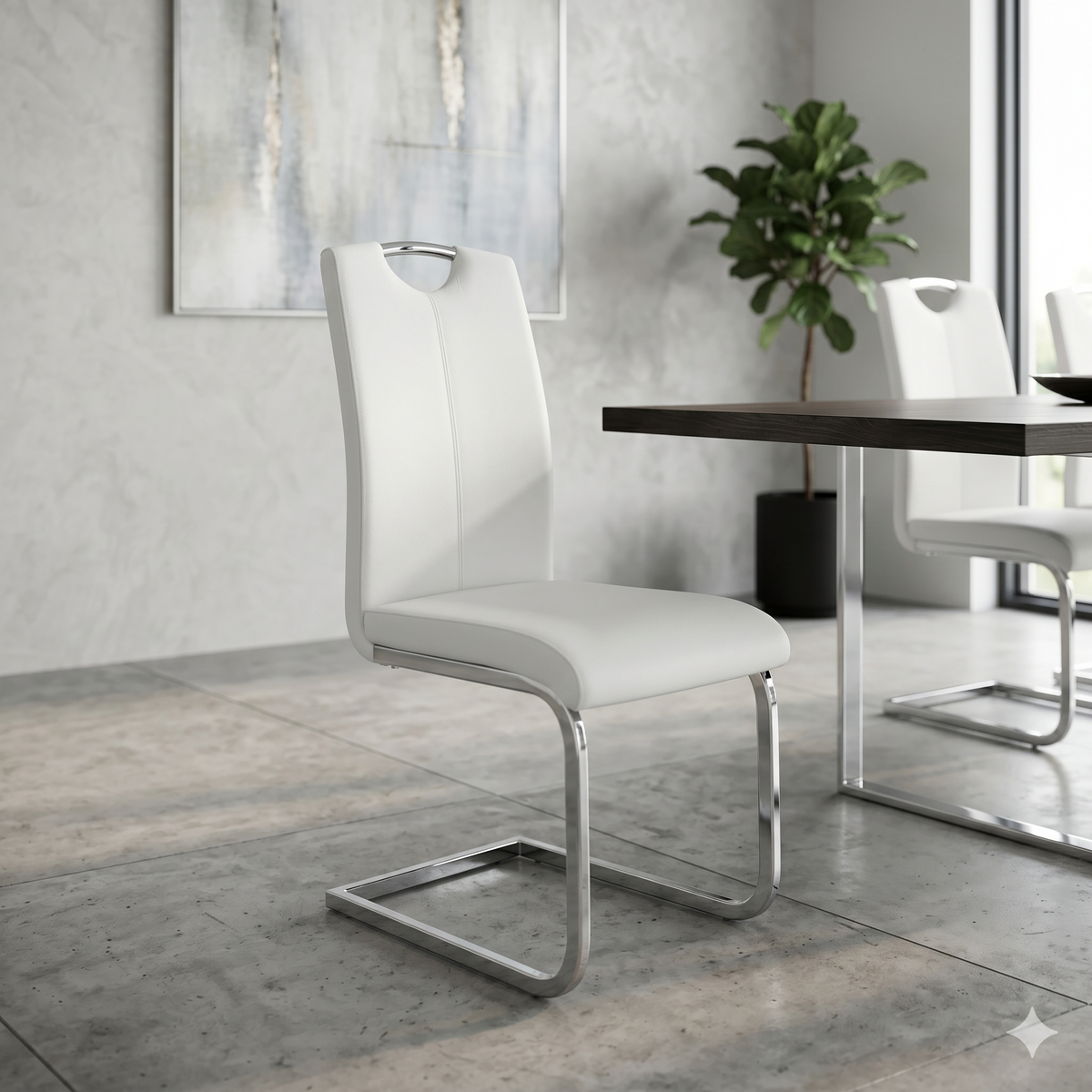 Milan Dining Chairs- White
