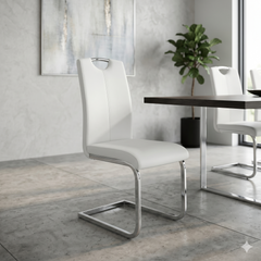 Milan Dining Chairs- White
