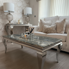 Louis Chrome Coffee Tables Range
