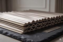Wave Style PVC Wall Panels – Satin Rose