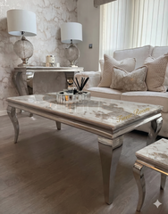 Louis Chrome Coffee Tables Range