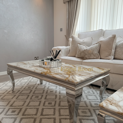 Louis Chrome Coffee Tables Range
