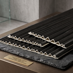 Premium - Wave Style PVC Wall Panels – Midnight Black
