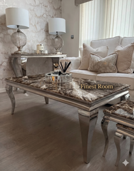 Louis Chrome Coffee Tables Range