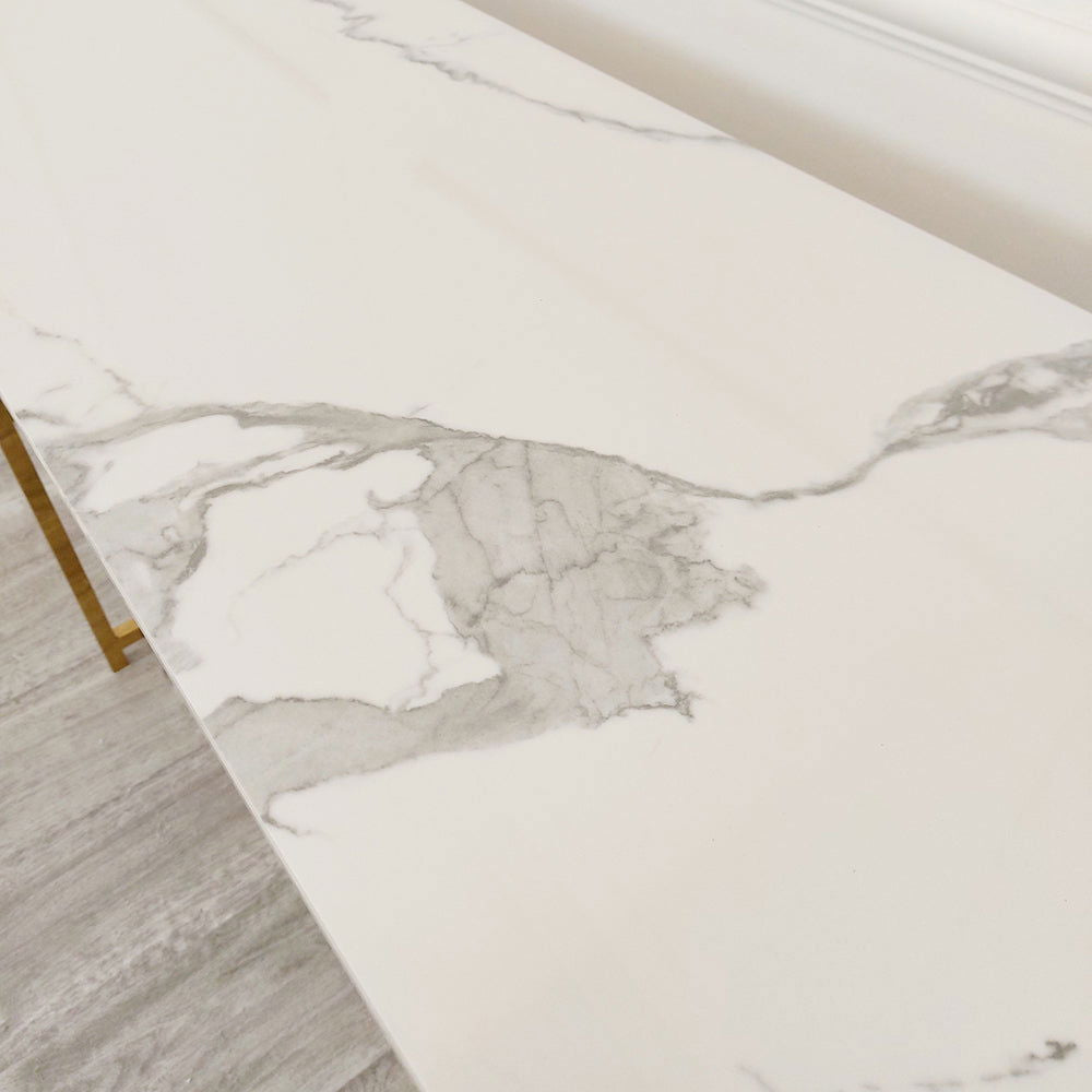 Geo Gold Console Table - Finestroom