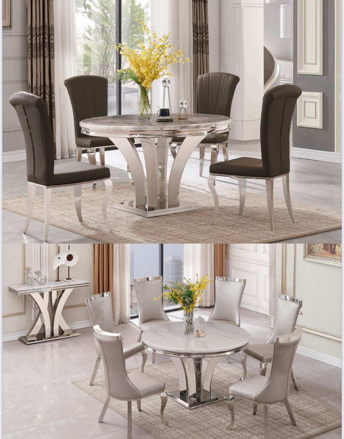 Round Charisma Table With Samantha Chairs